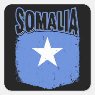 Somalisch Somalië vlag geschenk idee Vierkante Sticker