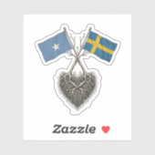 Somalisch-Zweeds Sticker (Vel)