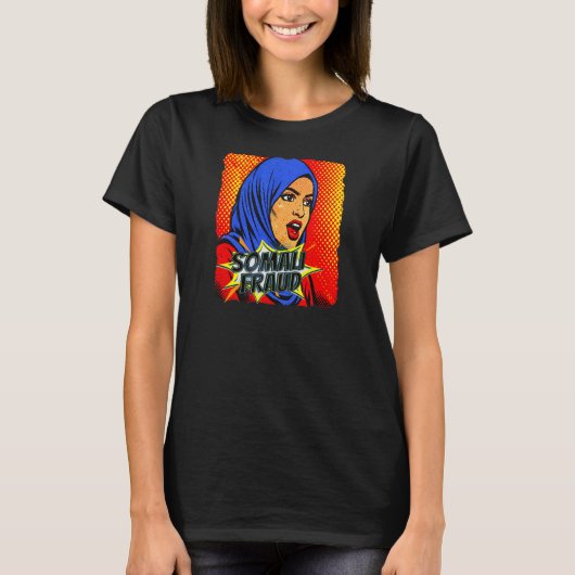 Somalische fraude Pop Art   T-shirt (Voorkant)