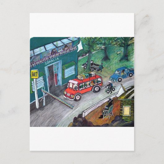 Somalische grens briefkaart (Voorkant)