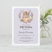 Somalische Kat Baby Shower Kaart (Staand voorkant)