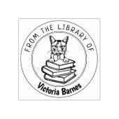 Somalische kat, boek uit de bibliotheek van rubberstempel (Afrduk)