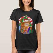 Somalische kat kerstboomschildering t-shirt (Voorkant)