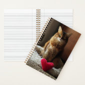 Somalische kat met hart notitieboek (Binnen)