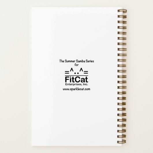 Somalische kat met hart notitieboek (Achterkant)