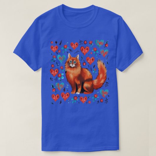 Somalische kat Valentijnsdag T-shirt (Design voorkant)