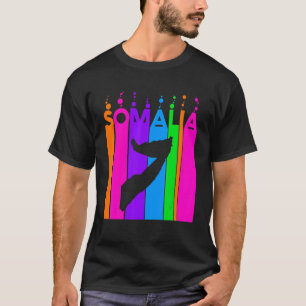 Somalische kleurige bubels t-shirt