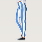 Somalische nationale vlagkleuren Verticaal gestree Leggings (Links)