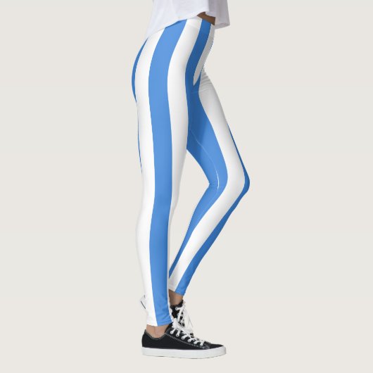 Somalische nationale vlagkleuren Verticaal gestree Leggings (Rechts)