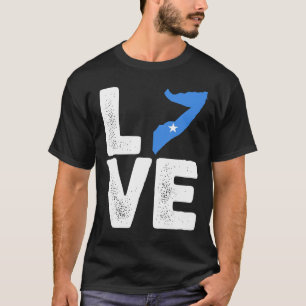 Somalische pride Love Somalië vlag Zwarte geschied T-shirt