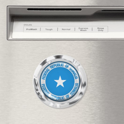 Somalische Ronde Emblem Magneet (Insitu (Vaatwasser))