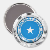 Somalische Ronde Emblem Magneet (Voorkant / Achterkant)