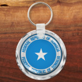 Somalische Ronde Emblem Sleutelhanger (Voorkant)