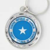 Somalische Ronde Emblem Sleutelhanger (Voorkant)