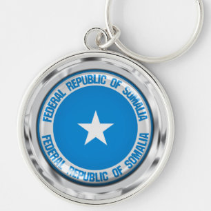 Somalische Ronde Emblem Sleutelhanger