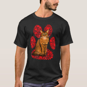 Somalische Valentijnsdag Kat liefde Poot T-shirt