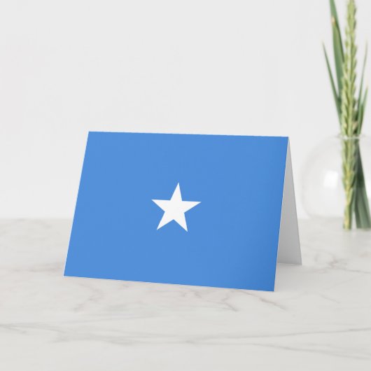 Somalische vlag bedankkaart (Voorkant)