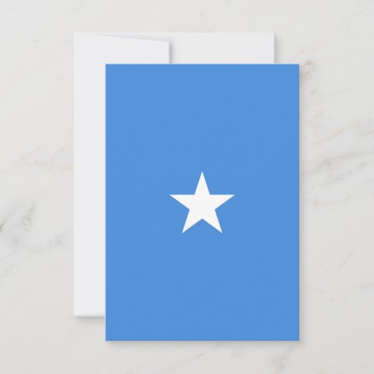 Somalische vlag bedankkaart (Voorkant)