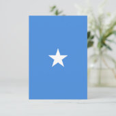 Somalische vlag bedankkaart (Staand voorkant)