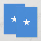 Somalische vlag bedankkaart (Voorkant / Achterkant)