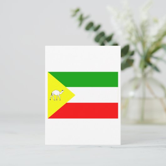 Somalische vlag briefkaart (Staand voorkant)