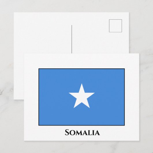 Somalische vlag briefkaart (Voorkant / Achterkant)