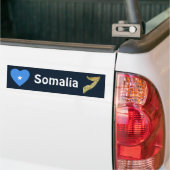 Somalische vlag — Hart + Kaart Bumpersticker (Op Truck)