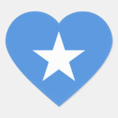 Somalische vlag hart sticker (Voorkant)