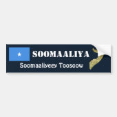 Somalische vlag + kaartBumpersticker Bumpersticker (Voorkant)
