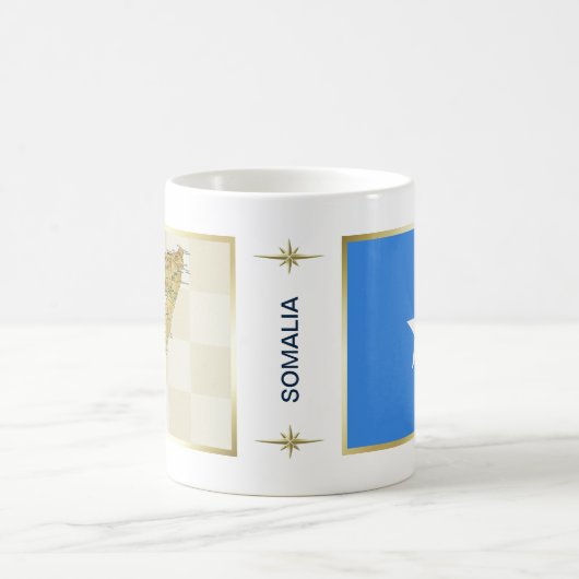 Somalische vlag + kaartMok Koffiemok (Center)