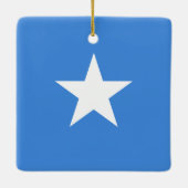 Somalische vlag keramisch ornament (Achterkant)