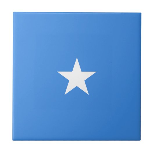 Somalische Vlag Keramische Tegel Tegeltje (Voorkant)