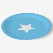 Somalische vlag papieren bordje (Gekanteld)