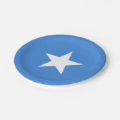 Somalische vlag papieren bordje (Gekanteld)