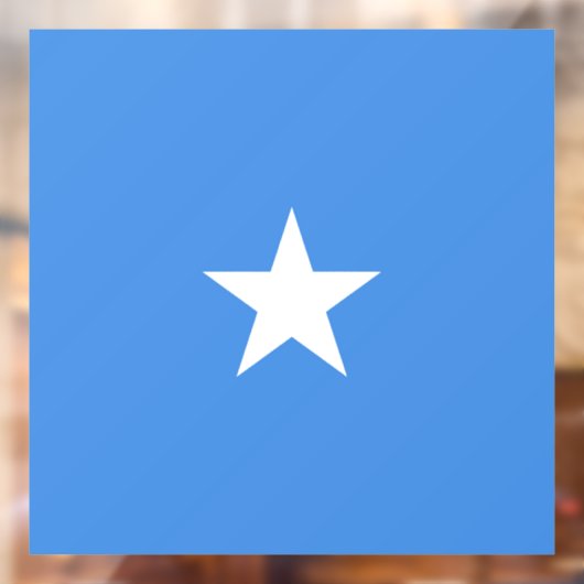 Somalische vlag raamsticker (Vel 2)
