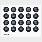 Somalische vlag - Somalische vlag Ronde Sticker (Vel)
