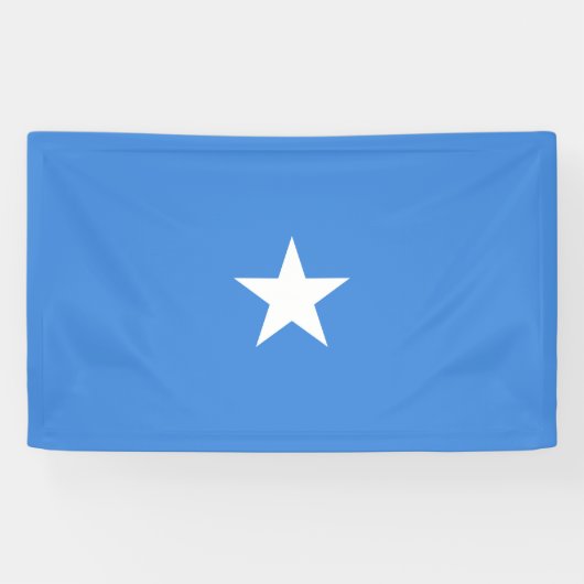 Somalische vlag spandoek (Horizontaal)