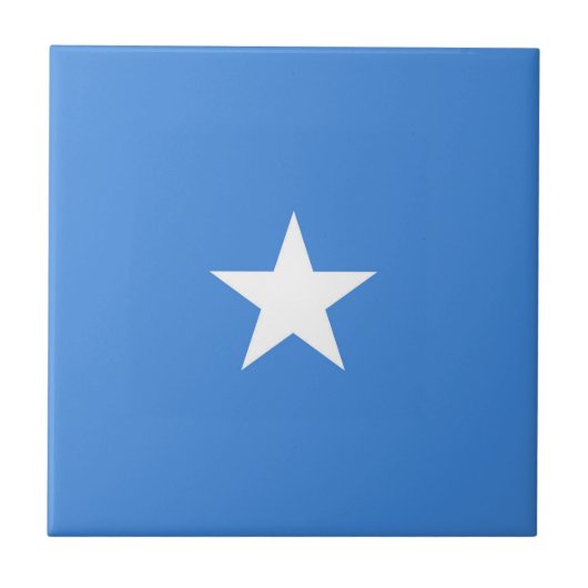 Somalische vlag tegeltje (Voorkant)