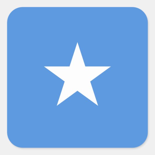 Somalische vlag vierkante sticker (Voorkant)