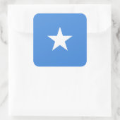 Somalische vlag vierkante sticker (Tas)