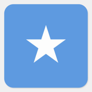Somalische vlag vierkante sticker