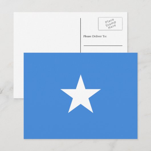 Somalische vlag, Vlag van Somalië Briefkaart (Voorkant / Achterkant)