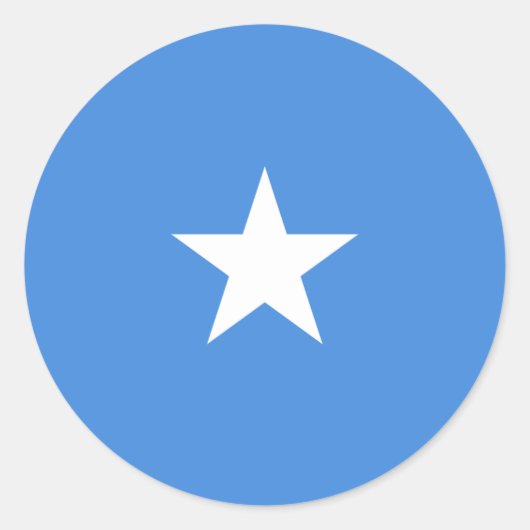 Somalische vlag, Vlag van Somalië Ronde Sticker (Voorkant)