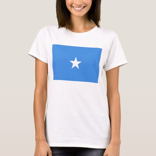 Somalische vlag x kaart T-Shirt (Voorkant)
