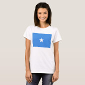 Somalische vlag x kaart T-Shirt (Voorkant volledig)