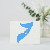 Somalische vlaggenkaart, volledig formaat briefkaart (Staand voorkant)