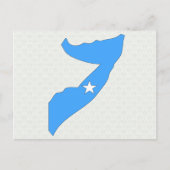 Somalische vlaggenkaart, volledig formaat briefkaart (Voorkant)