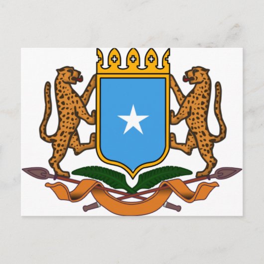 Somalische wapenschild briefkaart (Voorkant)