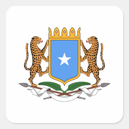 Somalische wapenstilstand vierkante sticker (Voorkant)