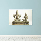 Somaskanda, Chola, Tamil Nadu (brons) Canvas Afdruk (Insitu (Houten vloer))